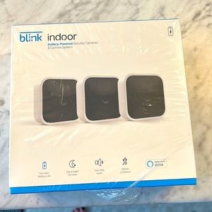 Blink indoor battery-powered security cameras.  NIB